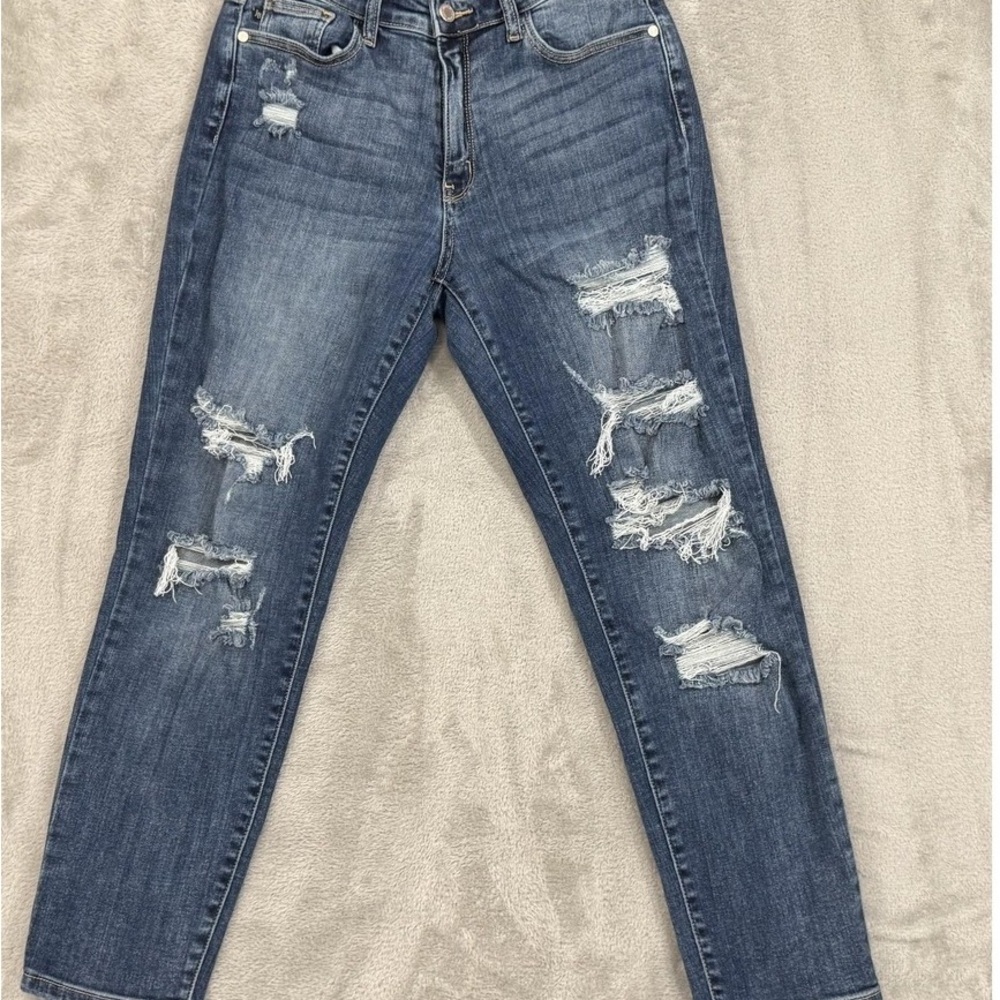 Distressed Blue Women's Jeans